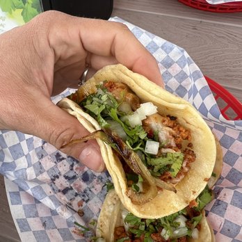 Chimus Tacos - Choriqueso closeup - Mexican Near Me