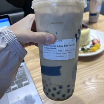 Motto Tea Cafe - Nutellamisu Mousse Golden Roasted Oolong Tea - Bubble Tea Near Me - San Gabriel, California
