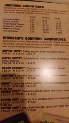 Menu photo 6 Beach Hut Deli Roseville, CA
