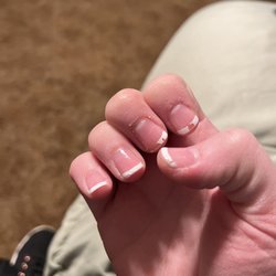 Luminous Nail & Beauty Bar - Less than 24 hours after getting my nails done.