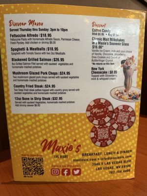 Menu photo 5 Maxie's Las Vegas, NV Menu photo 5 Maxie's Las Vegas, NV