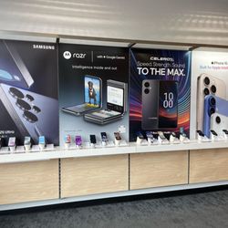 Boost Mobile - Phones on display