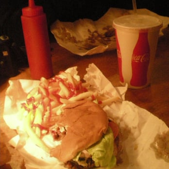 Burger Joint - The Works with fries and coke - American Near Me - New York, New York