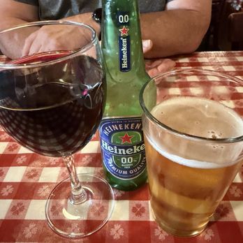 Filippi's Pizza Grotto - Non-alcoholic beer and half craft of their Chianti - Italian Near Me - Napa, California Filippi's Pizza Grotto - Non-alcoholic beer and half craft of their Chianti - Italian Near Me - Napa, California