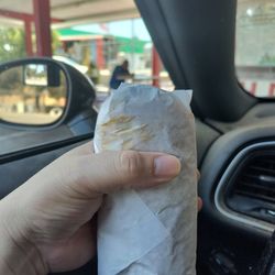 La Fiesta Burger - Take a good look what 10 bucks buys you here. All bread no meat. I got ripped off!