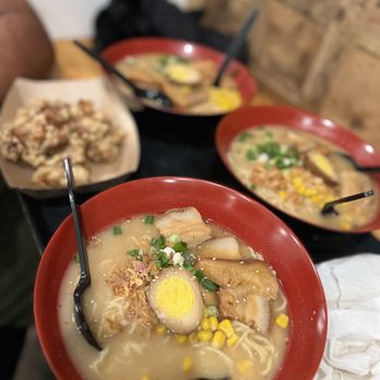 Bear Noodle Bar - three bowls of ramen soup - Noodles Near Me - Big Bear Lake, California Bear Noodle Bar - three bowls of ramen soup - Noodles Near Me - Big Bear Lake, California
