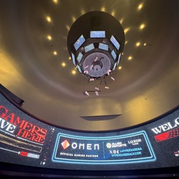 HyperX Arena Las Vegas - Hanging controllers - LAN Centers Near Me - Las Vegas, Nevada