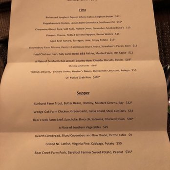 Husk - Menu - Southern Near Me - Nashville, Tennessee