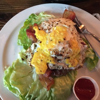 Dempsey's Burger Pub - My Egg Burger, sans bun & cheese, with egg over hard. - Burgers Near Me - Wichita, Kansas Dempsey's Burger Pub - My Egg Burger, sans bun & cheese, with egg over hard. - Burgers Near Me - Wichita, Kansas