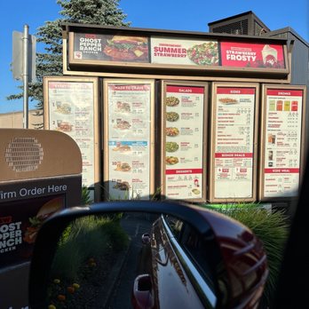 Wendy's - Drive - through Menu board - Burgers Near Me - Longview, Washington Wendy's - Drive - through Menu board - Burgers Near Me - Longview, Washington