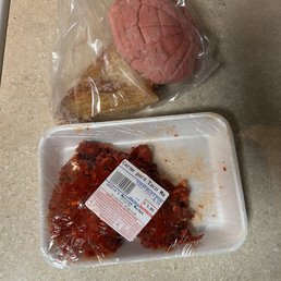 Pan dulce and marinated carne asada