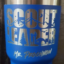Scorpion Ridge Industries Laser Engraving - Custom laser engraved with your design or ours. #Yeti #Hydroflask ##polarcamel #RTIC