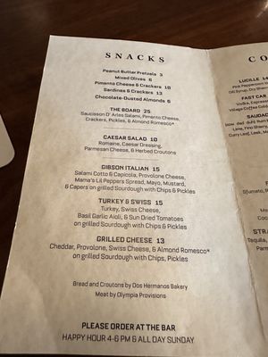 Menu photo 2 The Gibson PDX Portland, OR