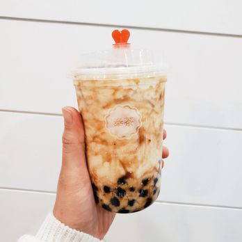 Feng Cha Teahouse - Dirty boba with oolong milk tea 70% sweet - Desserts Near Me - Newark, California Feng Cha Teahouse - Dirty boba with oolong milk tea 70% sweet - Desserts Near Me - Newark, California