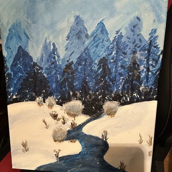 Pinot's Palette - My finished painting - Art Classes Near Me - Leawood, Kansas