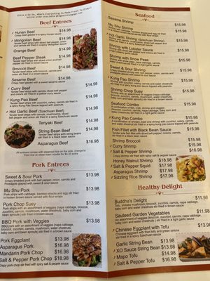 Menu photo 3 China A GoGo Las Vegas, NV