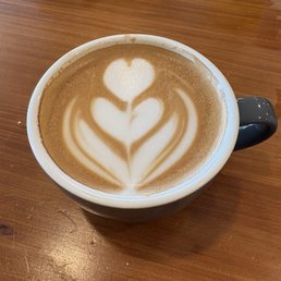 A single shot of espresso latte
