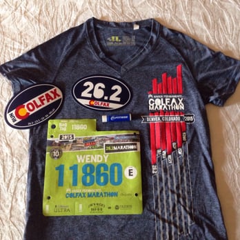 Colorado Colfax Marathon - 2015 women's tech shirt - Community Service/Non-Profit Near Me - Denver, Colorado Colorado Colfax Marathon - 2015 women's tech shirt - Community Service/Non-Profit Near Me - Denver, Colorado