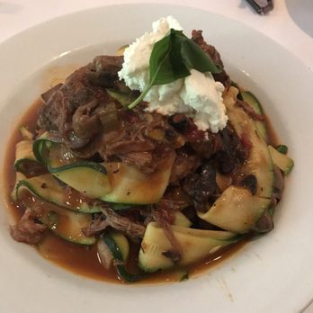 Cirella's - Pappardelle Zucchini pasta w/ short ribs  - amazing - Italian Near Me - Melville, New York