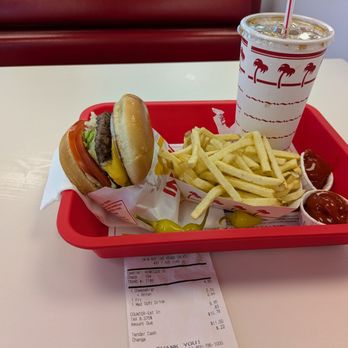 In-N-Out Burger - The cheeseburger combo (number #2) comes out to $10.78. - Burgers Near Me - Las Vegas, Nevada In-N-Out Burger - The cheeseburger combo (number #2) comes out to $10.78. - Burgers Near Me - Las Vegas, Nevada