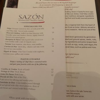 Sazon - Mexican Near Me - Santa Fe, New Mexico