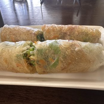 Tue Tam - Bi Cuon aka vegan shredded "pork" spring rolls - Vegetarian Near Me - Houston, Texas