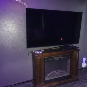 Diaz Remodeling - Game room tv mount with hidden recessed cord. - General Contractors Near Me