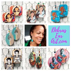 Buttafly Jonez CBD & Skin - Buttafly Jonez is the face and manager of Debra Harbour's Ear Art. One of a Kind, Hand Painted/ Hand Crafted Earrings www.debrasearart.com