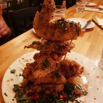 Nue - Chengdu Spicy Jumbo Chicken Wings - Tapas/Small Plates Near Me - Seattle, Washington Nue - Chengdu Spicy Jumbo Chicken Wings - Tapas/Small Plates Near Me - Seattle, Washington