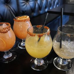 Great margaritas !! Of course the fav is the Guava !!  Cáiganle los tacos están buenos también !!