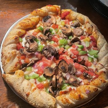 Library Bar & Grill - Veggie Pizza (I'm not a fan of black olives, normally on the pizza also) - American Near Me - Norman, Oklahoma Library Bar & Grill - Veggie Pizza (I'm not a fan of black olives, normally on the pizza also) - American Near Me - Norman, Oklahoma