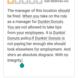 Dunkin' - Disgraceful