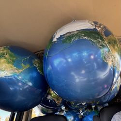Michaels - 22in globe balloons (not from store, but store filled them)
