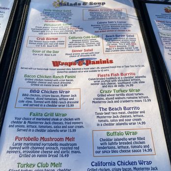 Cabana Sam's Sunset Bay Grill - Menu - American Near Me - Irving, New York