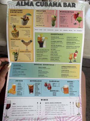 Menu photo 3 Alma Cubana Miami Beach, FL