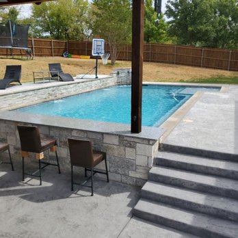 Firewater Pools and Backyards - Custom Pool Build with Sunken Outdoor Living Kitchen - Pool & Hot Tub Service Near Me