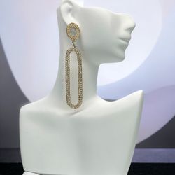 Milanus - Long chunky dangle earrings