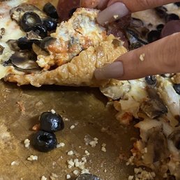 Super soggy crust NOT GREASE