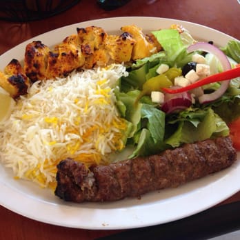 Village Grill - Chicken and beef combo with half rice/half salad. HUGE portion! - Mediterranean Near Me - Great Falls, Virginia Village Grill - Chicken and beef combo with half rice/half salad. HUGE portion! - Mediterranean Near Me - Great Falls, Virginia