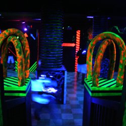 Eby's Family Fun - View from elevated deck area in laser tag.