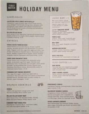 Menu photo 4 First Watch Ormond Beach, FL