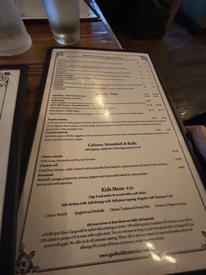 Menu photo 1 Garibaldi Trattoria Garner, NC Menu photo 1 Garibaldi Trattoria Garner, NC