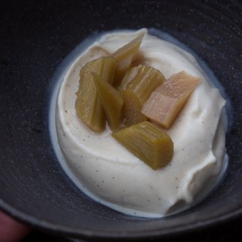 Ebenist - Vanilla ice cream with rhubarb - Wine Bars Near Me - Stockholm, Alberta