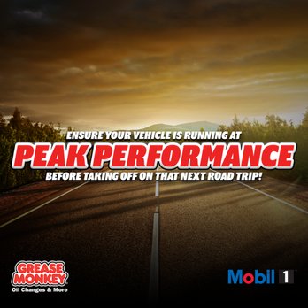 Grease Monkey - Ensure your vehicle is running at peak performance before taking off on that next road trip! - Oil Change Stations Near Me - Glenwood Springs, Colorado Grease Monkey - Ensure your vehicle is running at peak performance before taking off on that next road trip! - Oil Change Stations Near Me - Glenwood Springs, Colorado