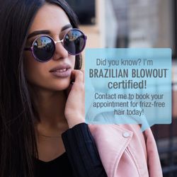 Bombshell Salon - Contact me today for frizz free hair!