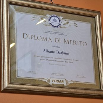 DOLCE & AMARO ARTISAN BAKERY - Close-up of a Merit Diploma. - Bakeries Near Me - Greensboro, North Carolina DOLCE & AMARO ARTISAN BAKERY - Close-up of a Merit Diploma. - Bakeries Near Me - Greensboro, North Carolina