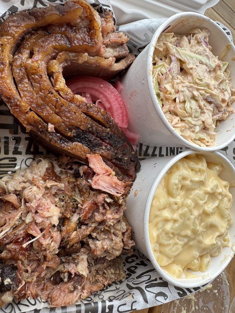 Food from Rockstarr BBQ
