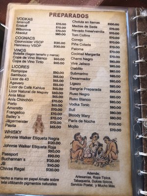 Menu photo 7 La Piramide Cholula, PUE