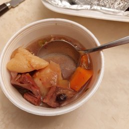 Beef and vegetable soup was definitely homemade and was absolutely delicious Beef and vegetable soup was definitely homemade and was absolutely delicious
