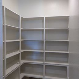 Our remodeled pantry fully painted!
